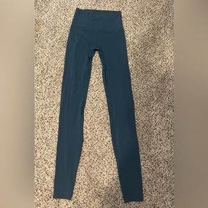 lululemon size 2 align leggings green jasper